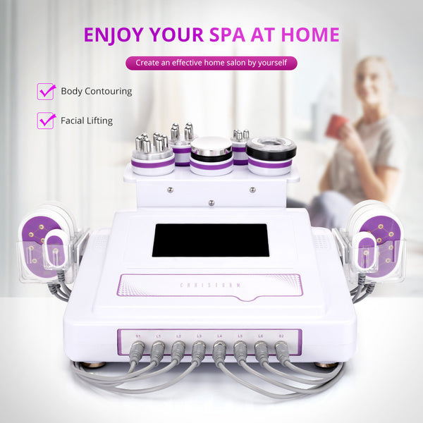 Unoisetion 6 In1 Cavitation 40K Vacuum Radio Frequency Slimming RF Skin Lifting Weight Loss Machine for Spa Salon Studio Home Use | MS-54J2SB
