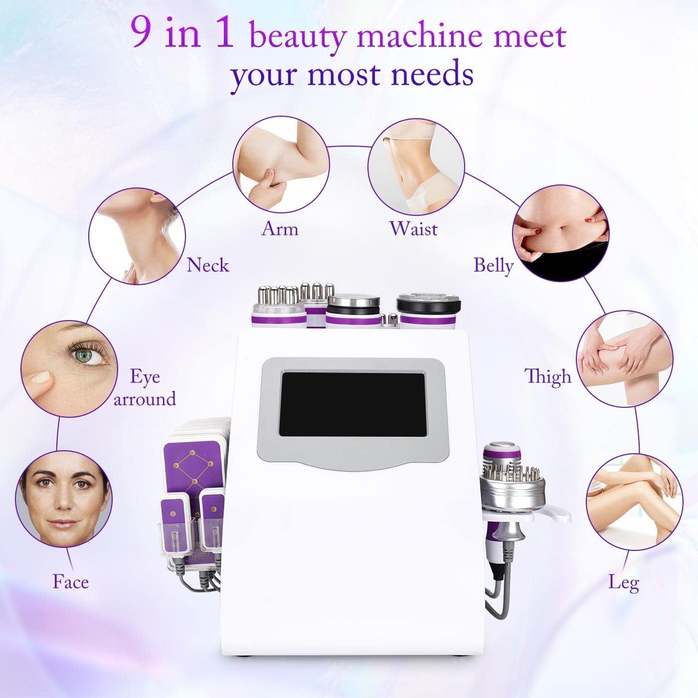 Suerbeaty 9 in 1 Massage Machine Body Shaping Machine Face Body Skin Care Massager for Salon,Spa,Home Use