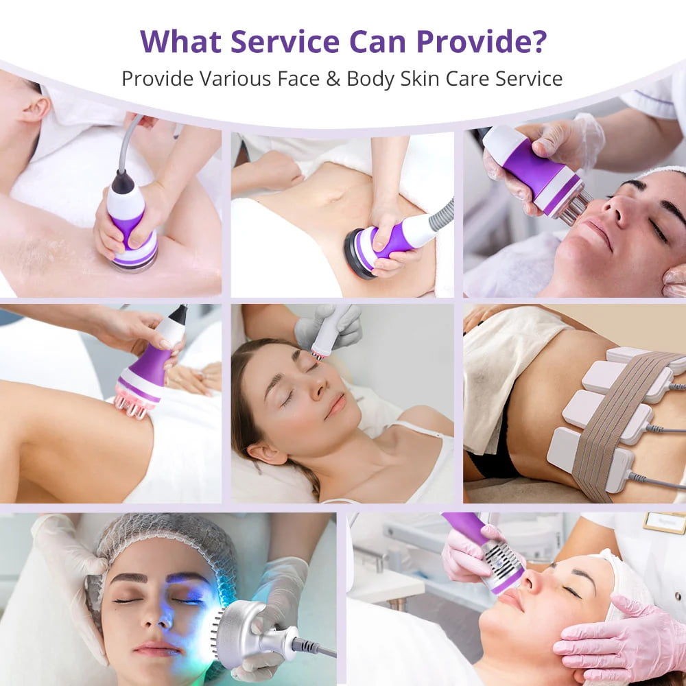 Suerbeaty 9 in 1 Massage Machine Body Machine Body Shaping Face Body Skin Care Massager for Salon,Spa,Home Use