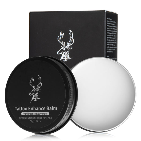 Ouwald Tattoo Aftercare Balm, Tattoo Aftercare Brightener Moisturizer Tattoo Balm, Enhances Tattoo Colors, 1.76 oz