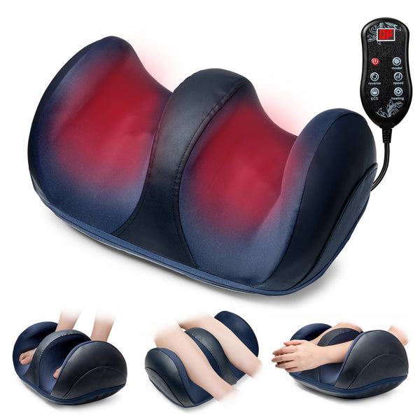 Suerbeaty Foot Massager with Heat for Foot Massage and Calf Massage, Deep Kneading Massage, Suitable for Home and Office, Holiday Gifts, Blue