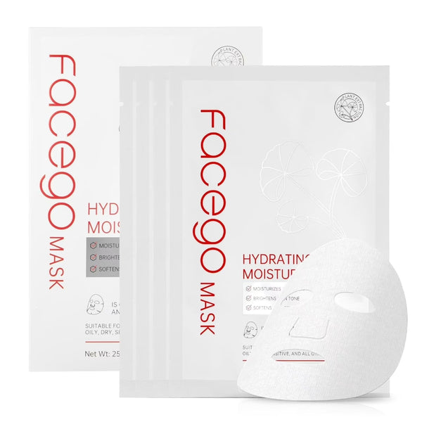 RUTAWZ Collagen Face Mask 4-Pack - Hydrating & Firming Sheet Mask with Hyaluronic Acid & Centella Asiatica, for All Skin Types