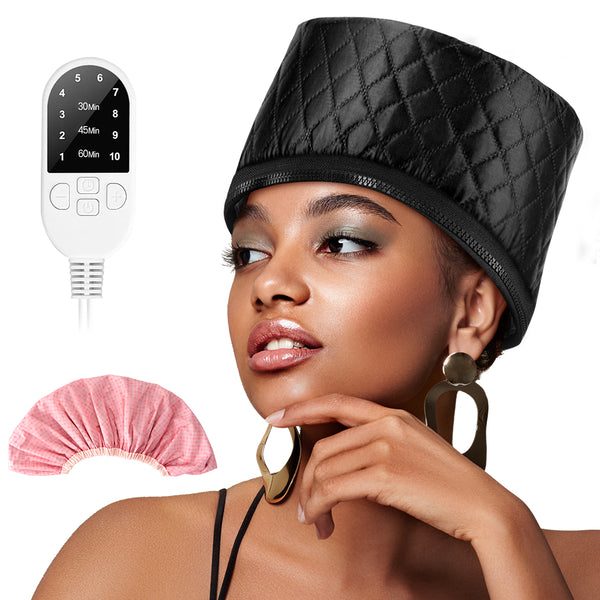 Hair Steamer Cap – 10-Level Adjustable Thermal Care with Reusable Shower Cap