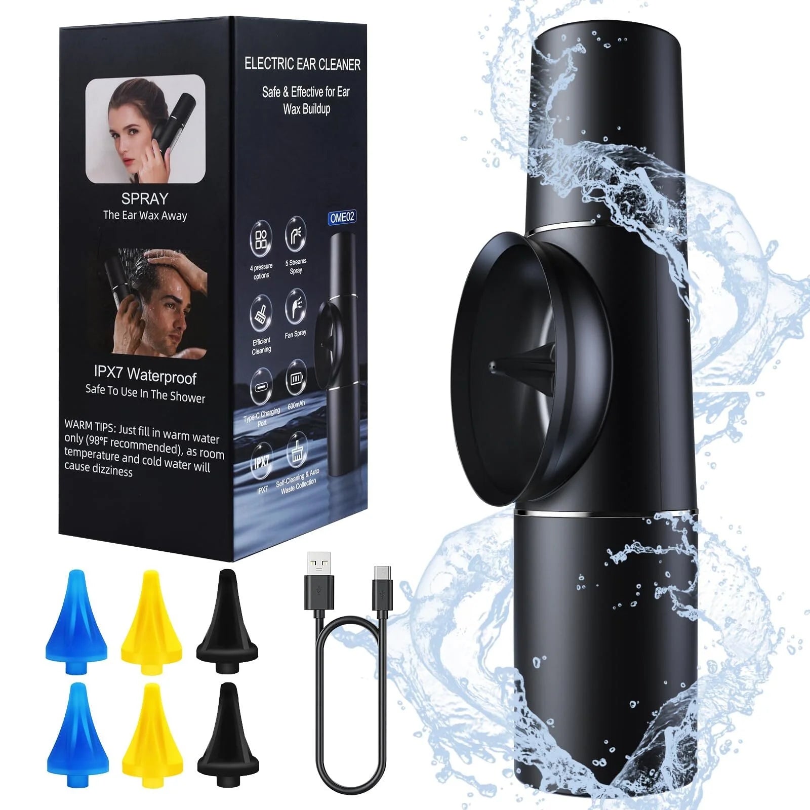 Ear Wax Removal, Ear Wax Cleaner Kit, Ear Cleaning Kit ,Safe & Effective for Ear Wax Buildup for Kids, Men and Women