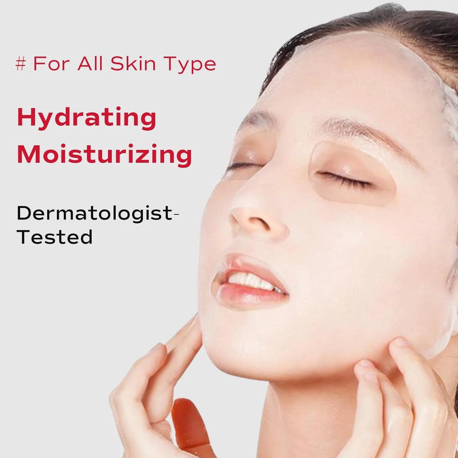 RUTAWZ Collagen Face Mask 4-Pack - Hydrating & Firming Sheet Mask with Hyaluronic Acid & Centella Asiatica, for All Skin Types