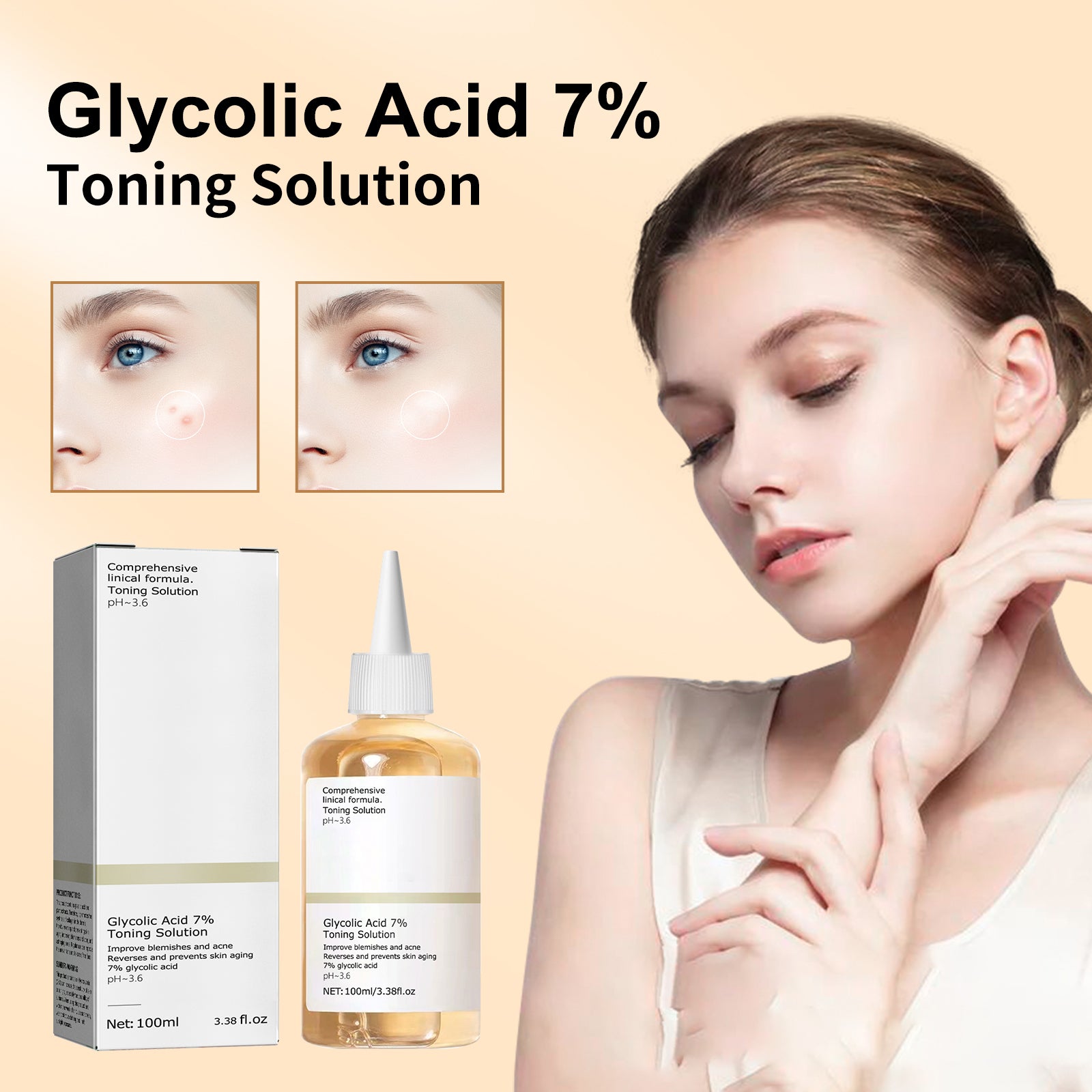 Glycolic Acid Toner 240ml Glycolic Acid 7% Exfoliating Toning Solution