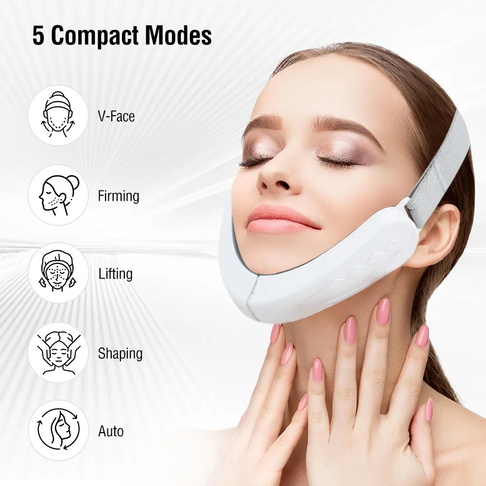 V-Face Lift Massager – Facial Contouring Device with 5 Modes