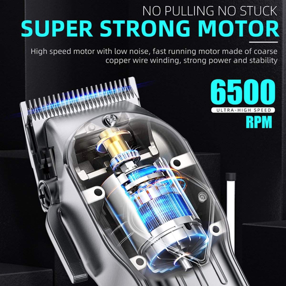Professional Hair Clippers for Men, Cordless Clippers & Trimmers Set with LCD Display