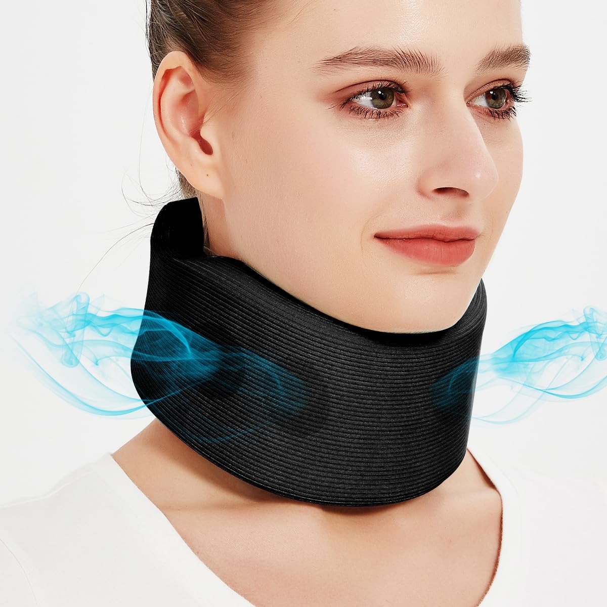 Suerbeaty Soft Neck Brace Universal Cervical Collar, Neck Brace for Sleeping Foam Wraps, Keep Vertebrae Stable for Relief of Cervical Spine Pressure Support for Women Man Pain Relief