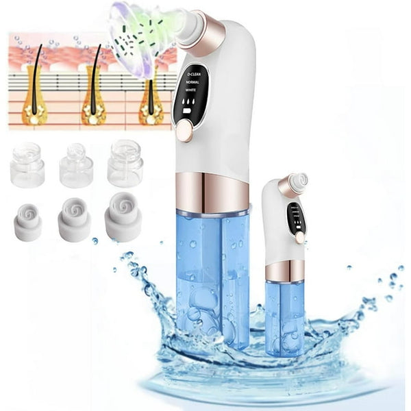 Suerbeaty Blackhead Remover Vacuum - 6 Suction Heads, Pore Cleanser Tool for Clear Skin, Facial Extractor for Women & Men - Professional Circulation Pore Vacuum Cleaner