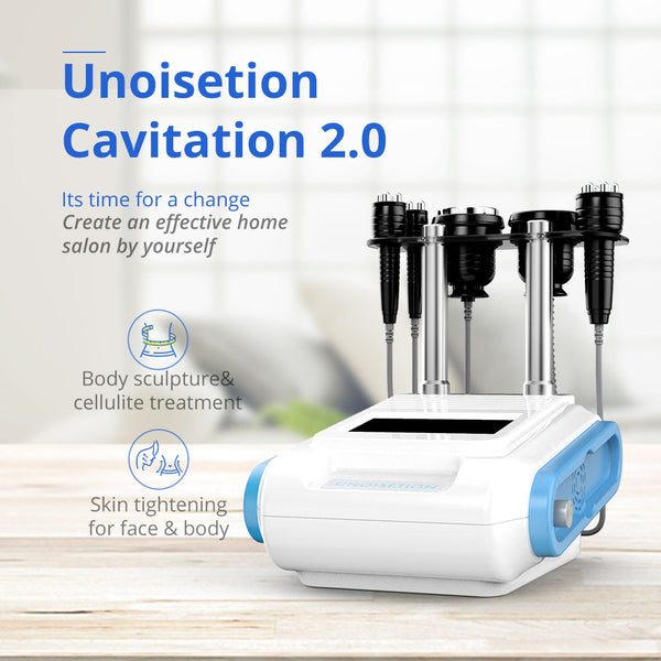 Unoisetion 5 in 1 Ultrasonic 40K Cavitation Vacuum 3D RF Weight Loss Skin Tightening Machine for Spa Salon Studio Home Use | YH-5302