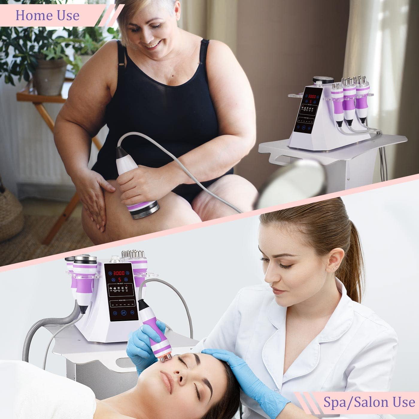 Suerbeaty 5 in 1 Cavitation Machine Multifunctional Body Facial Care Tool for Spa Salon or Home Use