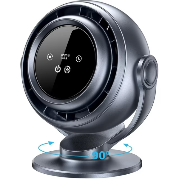 Suerbeaty Ultra Quiet Air Circulator Desk Fan - 100 Adjustable Speeds, 105°Manual Tilt, Portable Cooling Fan for Bedroom, Office, Kitchen, Travel & Camping