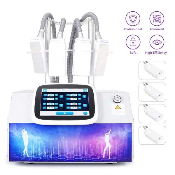 4 Pads Fat Freezing Cooling Vaccum Body Sculpting Fat Removal Slimming Machine for Spa Salon Studio Home Use | SM-7204N