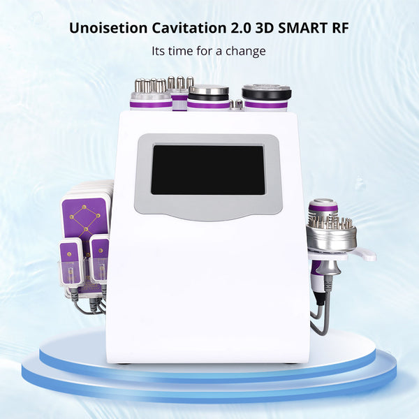 UNOISETION 9 in 1 Ultrasonic Cavitation 40K RF Skin Tightening Body Shaping Machine for Spa Salon Studio Home Use | MS-76D1MAXSB