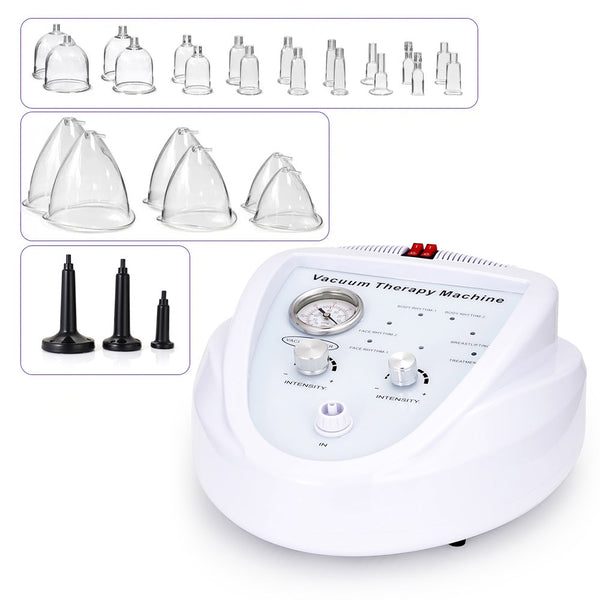 Vacuum Cupping Therapy Sets with 24 Cups for Butt Lifting Body Shaping Breast Enlargement Body Massager | MS-2185
