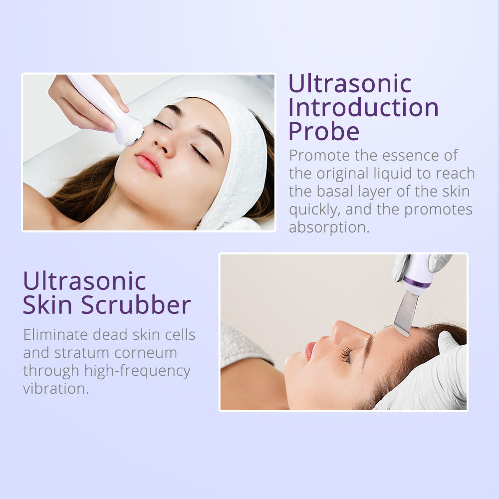 facial ultrasonic skin scrubber