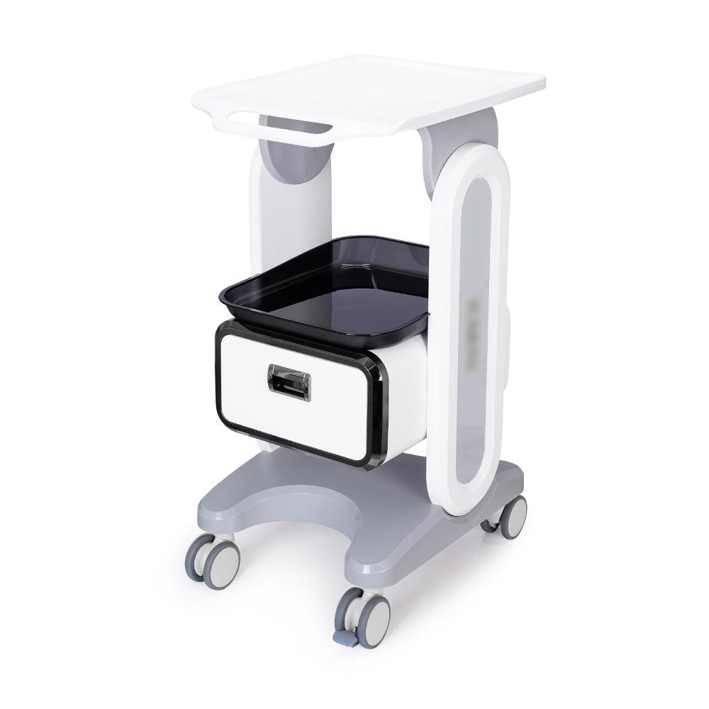 2021 New Style Cart For Beauty Salon Usage Stand Single Drawer & Tray Trolley - UULASER