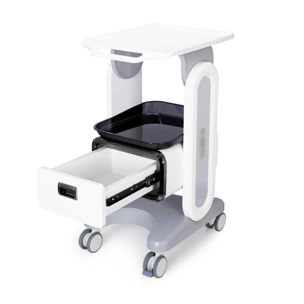 2021 New Style Cart For Beauty Salon Usage Stand Single Drawer & Tray Trolley - UULASER