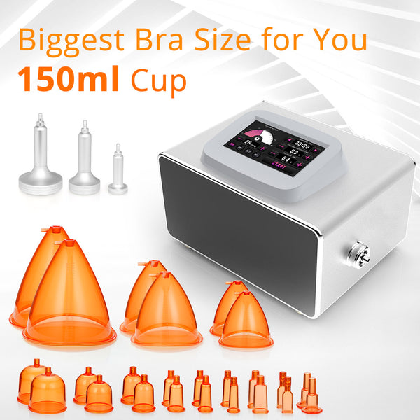 Butt Lifting Lymph Detox Vacuum Cupping Breast Enhancement Machine 150ML Cups for Spa Salon Studio Home Use | MS-2174