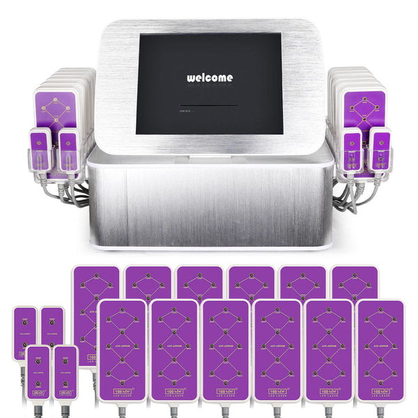 160mw LED Laser Lypolysis Weight Loss Fat Burning Beauty Machine 16 Pads for Spa Salon Studio Home Use | MY-16151